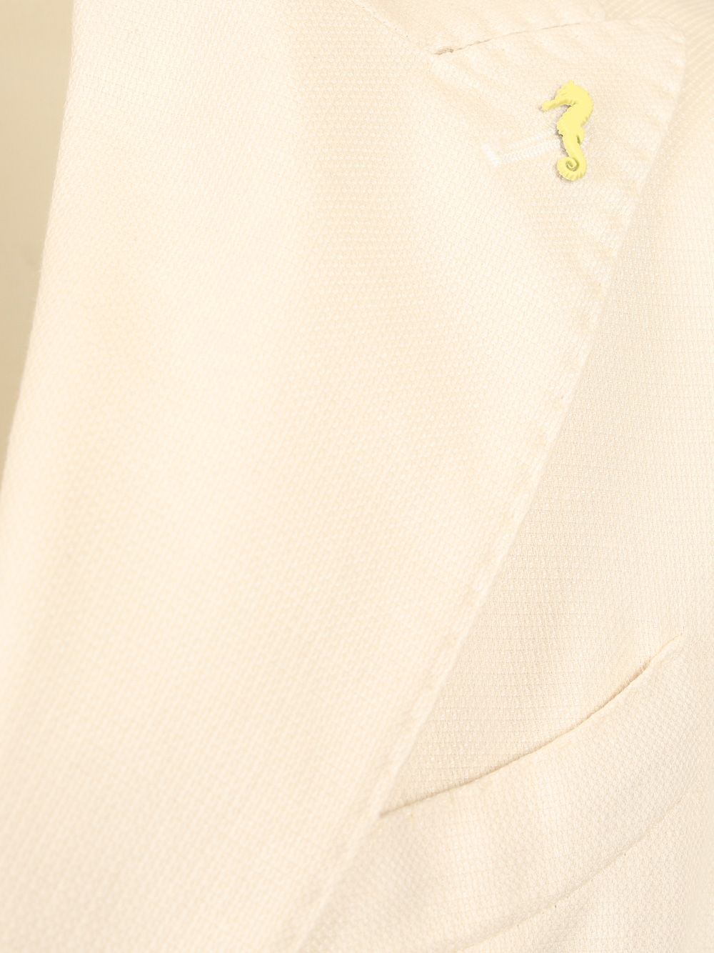 Guarinucci Cotton Linen Blazer Jackets - White | 3797cd72e008664cc4a92393b2a9a2e8a2781f5b