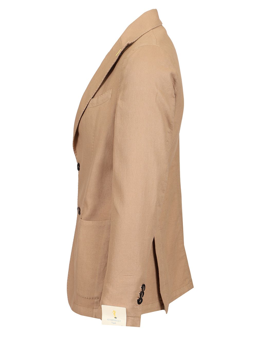 Guarinucci Cotton Linen Blazer Jackets - Beige | e11e7e7384e4ad7796bf2548b841c4b610cbf962
