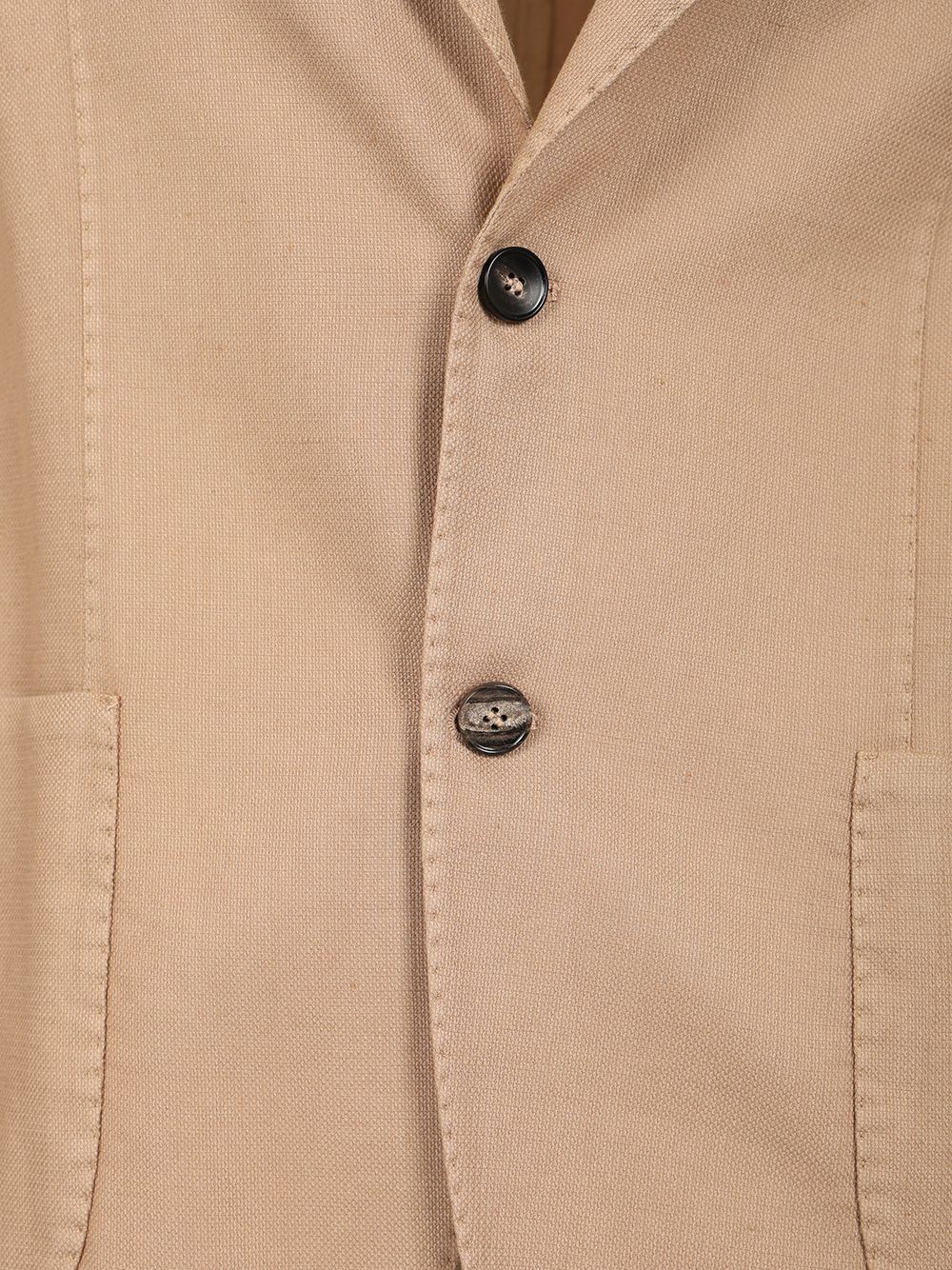Guarinucci Cotton Linen Blazer Jackets - Beige | 7e53486bee4013a07e1fb5c96e24cb4dc3319873