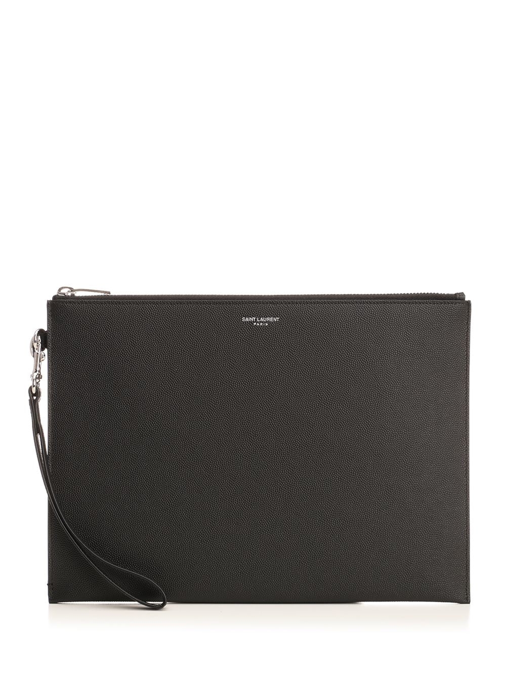 Saint Laurent Zip-Around Tablet Holder Small leather goods - Black | f57c4e13561b9ee5aea0e193342eea0eb9c9d407