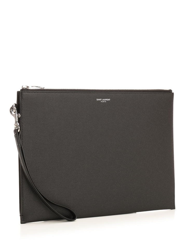 Saint Laurent Black Leather Ipad Holder Small leather goods - Black | aadea4da97f29a806a91c458a6a8e380234d5c75
