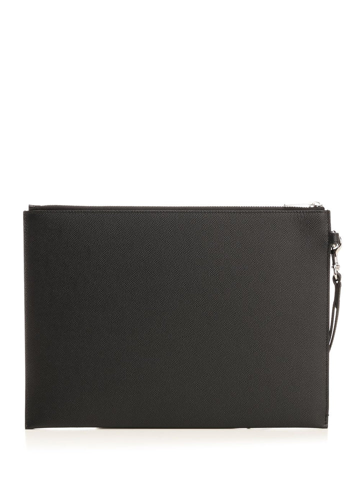 Saint Laurent Black Leather Ipad Holder Small leather goods - Black | e6822a58a13bcdefc3cadbbaf3a98673c64fea1a