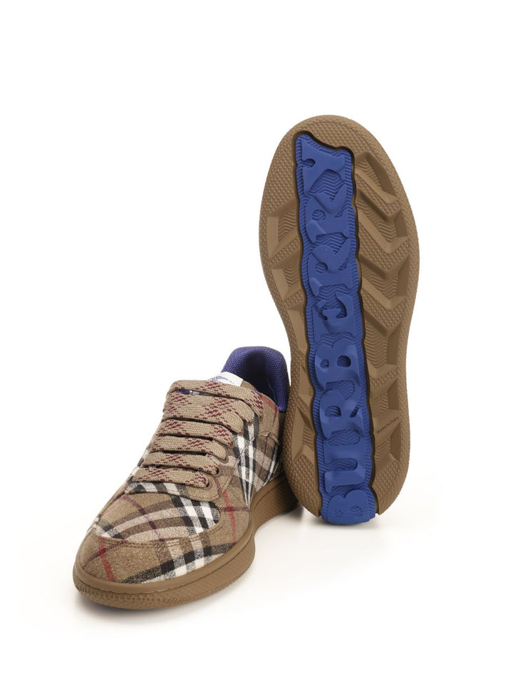 Burberry Terrace Check Sneakers - Beige | f6e99315c0e17a92f2a3169b8ea19f32455d727f