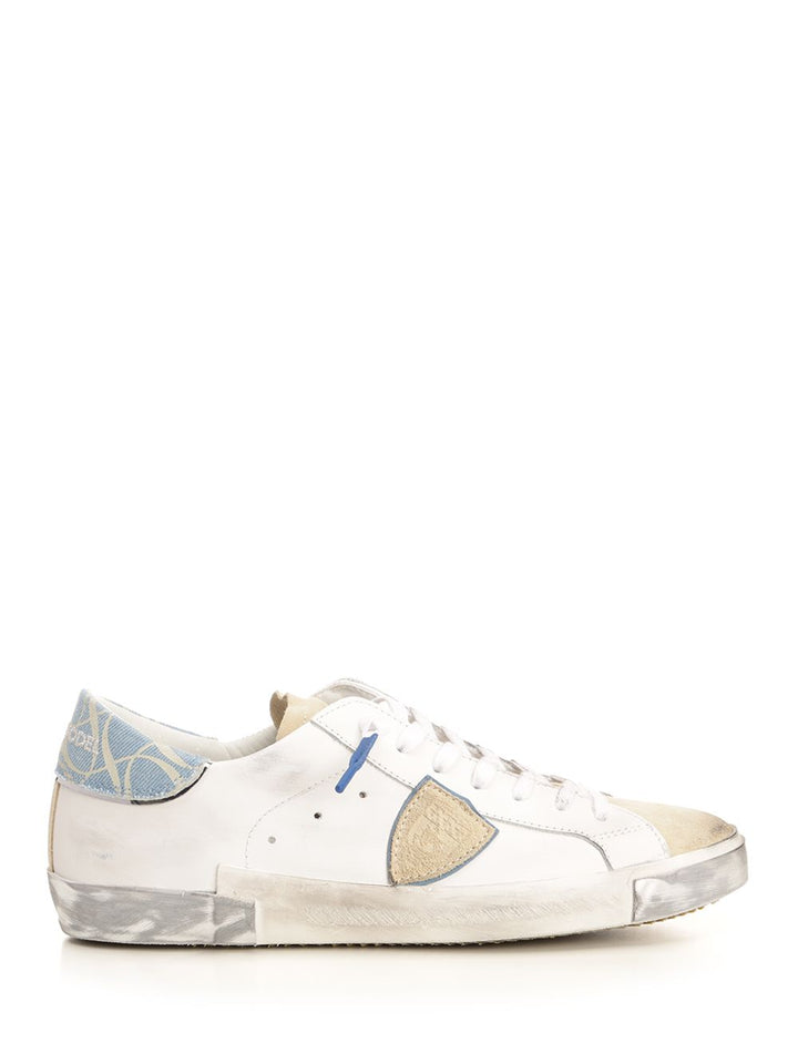 Philippe Model Prsx Low Man Sneakers - White | 408a708c84b67b12372768696da3e2ea40a75b52