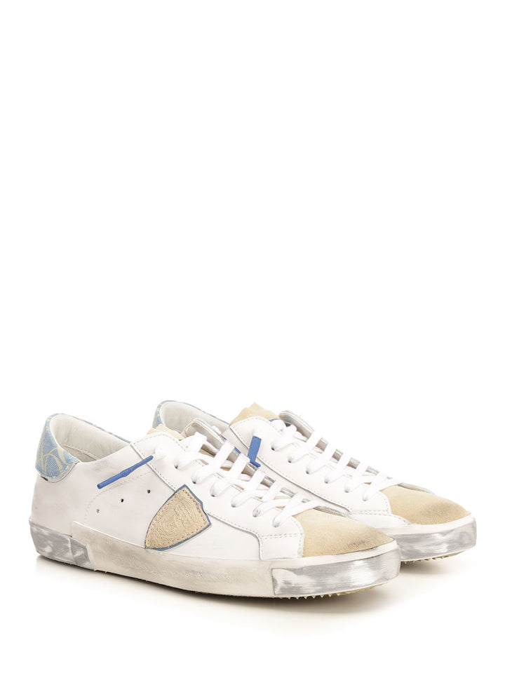 Philippe Model Prsx Low Man Sneakers - White | 80160b592052807c73248c027228d6dc2c8ce1c6