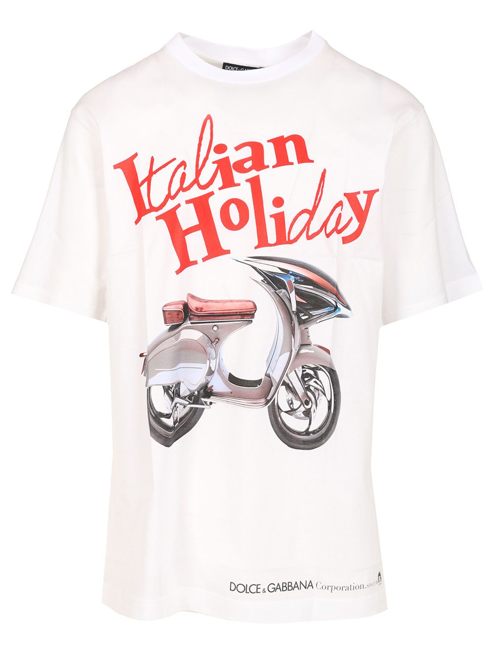 Dolce & Gabbana Italian Holiday T-Shirt - White | 52de070f1751e4b40527e92512c51fa53d4aa344