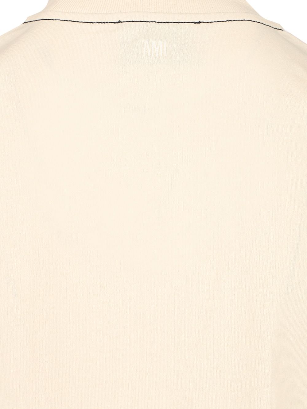 Ami Cotton Jersey T-Shirt - Beige | d4a9d3573988bf2488577ccf6bdb417ba1672d0e