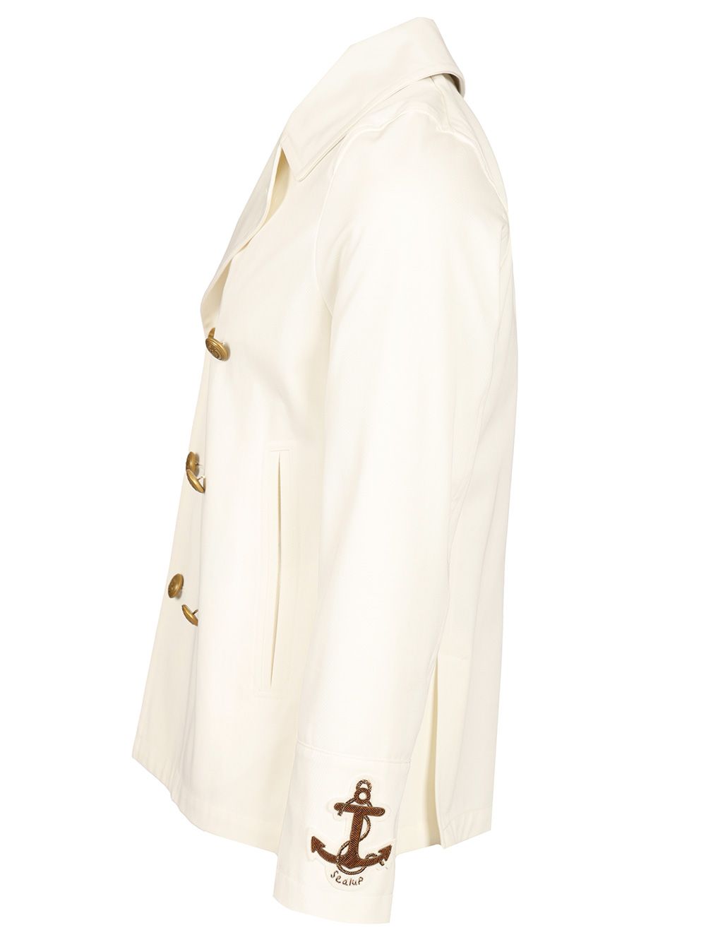 Sealup Peacoat In Cotone Bianco Coats - White | a6f626dd04da9c23d23e6c662f67b09f4d9f7786