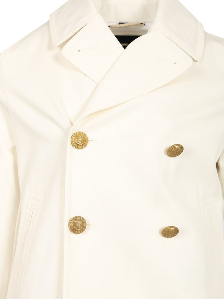 Sealup Peacoat In Cotone Bianco Coats - White | 48d4cd6c38f24962bac9a4f00e2229fd3082ad57
