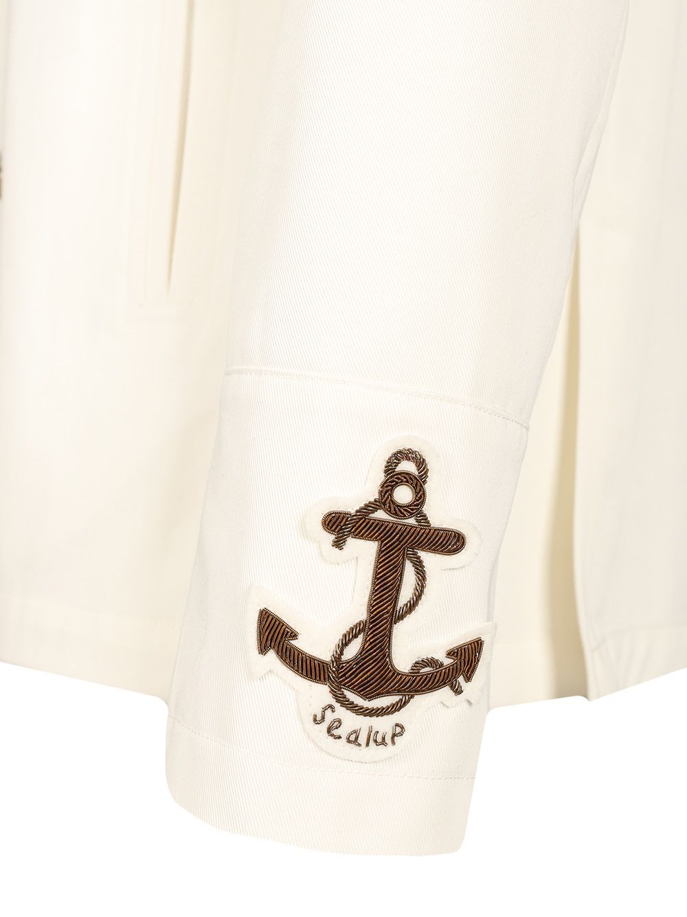Sealup Peacoat In Cotone Bianco Coats - White | 6518549a21b20b869bf0834c510528350bee8ca0