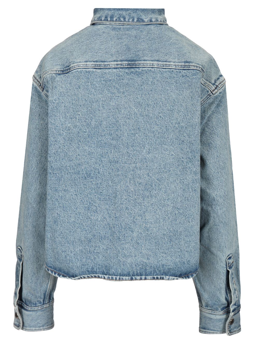Ami Adc Cropped Shirt Casual - Blue | 1922cc48834dd34beee4436dcefc6a548996a6a2
