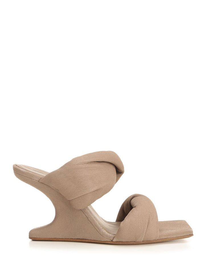 Rick Owens Cantilever 8 Twisted Sandals - Beige | 8547985d587989ac356cd51b9464405455c097b8