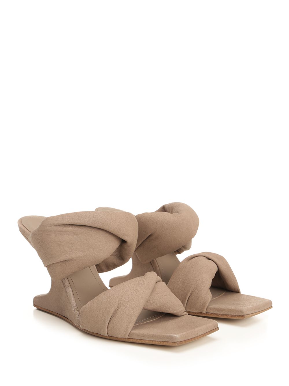 Rick Owens Cantilever 8 Twisted Sandals - Beige | e0f4892a6197ca436d597cdbfc149152f0a8cce5
