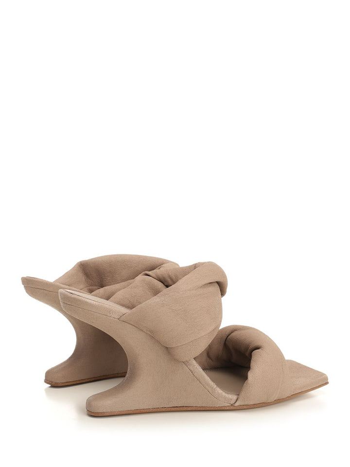 Rick Owens Cantilever 8 Twisted Sandals - Beige | e4e142822bc3c0265b5db9d4c2e6f61040c0e418