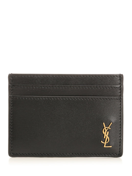 Tiny Cassandre Card Holder Wallets Black