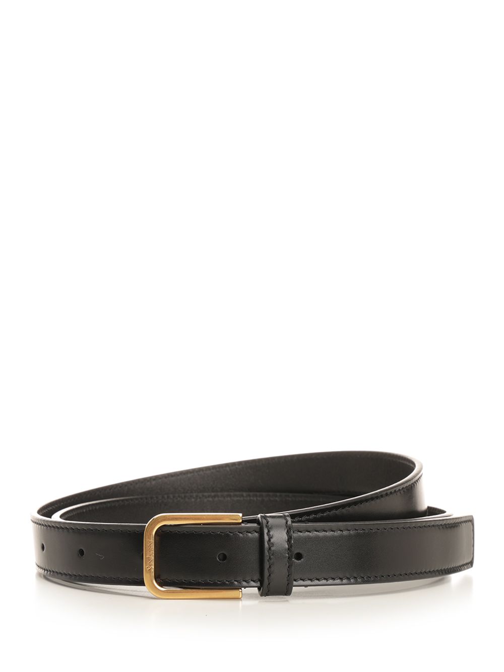 Saint Laurent Minimalist Smooth Leather Belt Belts - Black | 8982a554080e0c42766fe6af29565d0456addb87
