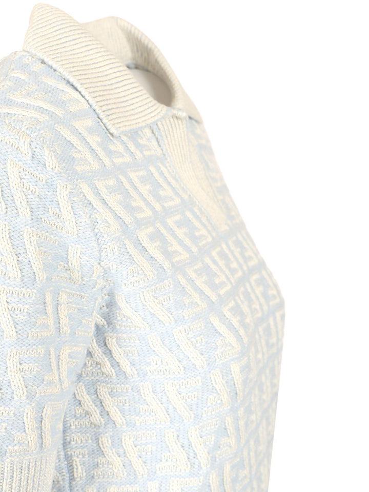 Fendi Short-Sleeved Polo shirt - Light blue | ff78298cd8637f646df553bb7fea29320e1a0b54