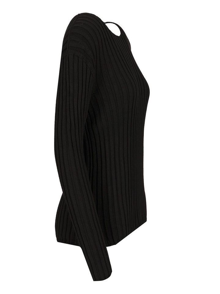 Acne Studios Crew Neck Sweater Knitwear - Black | 323eec55b3d35ee8aa3af9a96678b86cb55c99e4