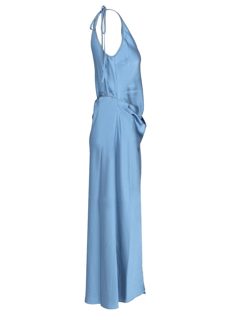 Acne Studios Midi Wrap Dress Dresses - Light blue | ddb57e7662c001e87a32362282873424f401c793