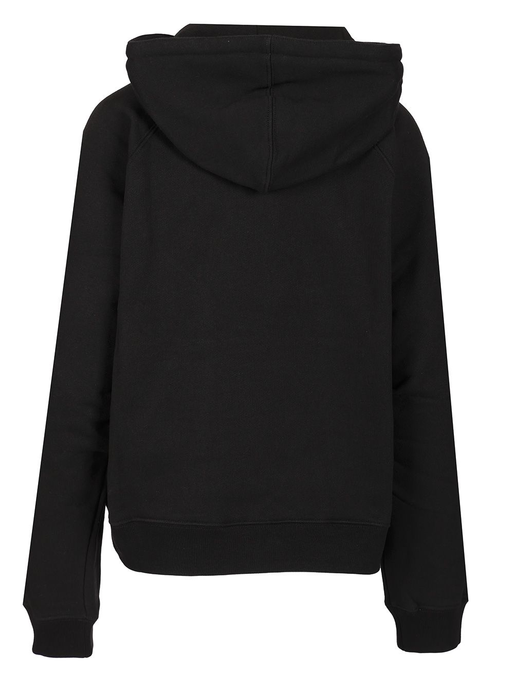 Chloe' Cotton Fleece Hoodie Sweatshirts - Black | 53bc88ebf1d93c0b9b0b396f456b48787f2959e2