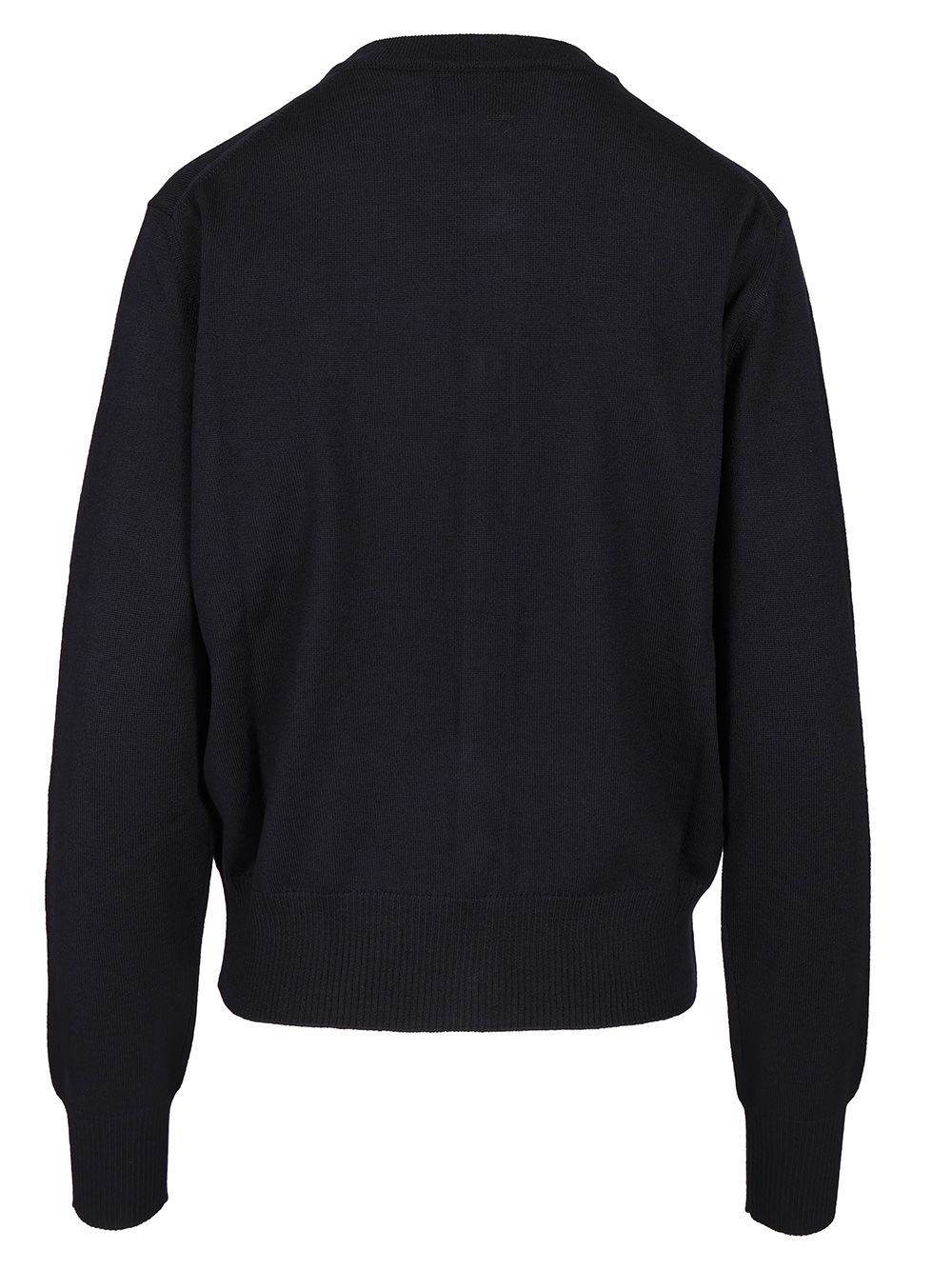 Ami Extrafine Wool Cardigan Knitwear - Blue | 21e9a089086f1a39da934de4c40c3bb6cd13fa5a