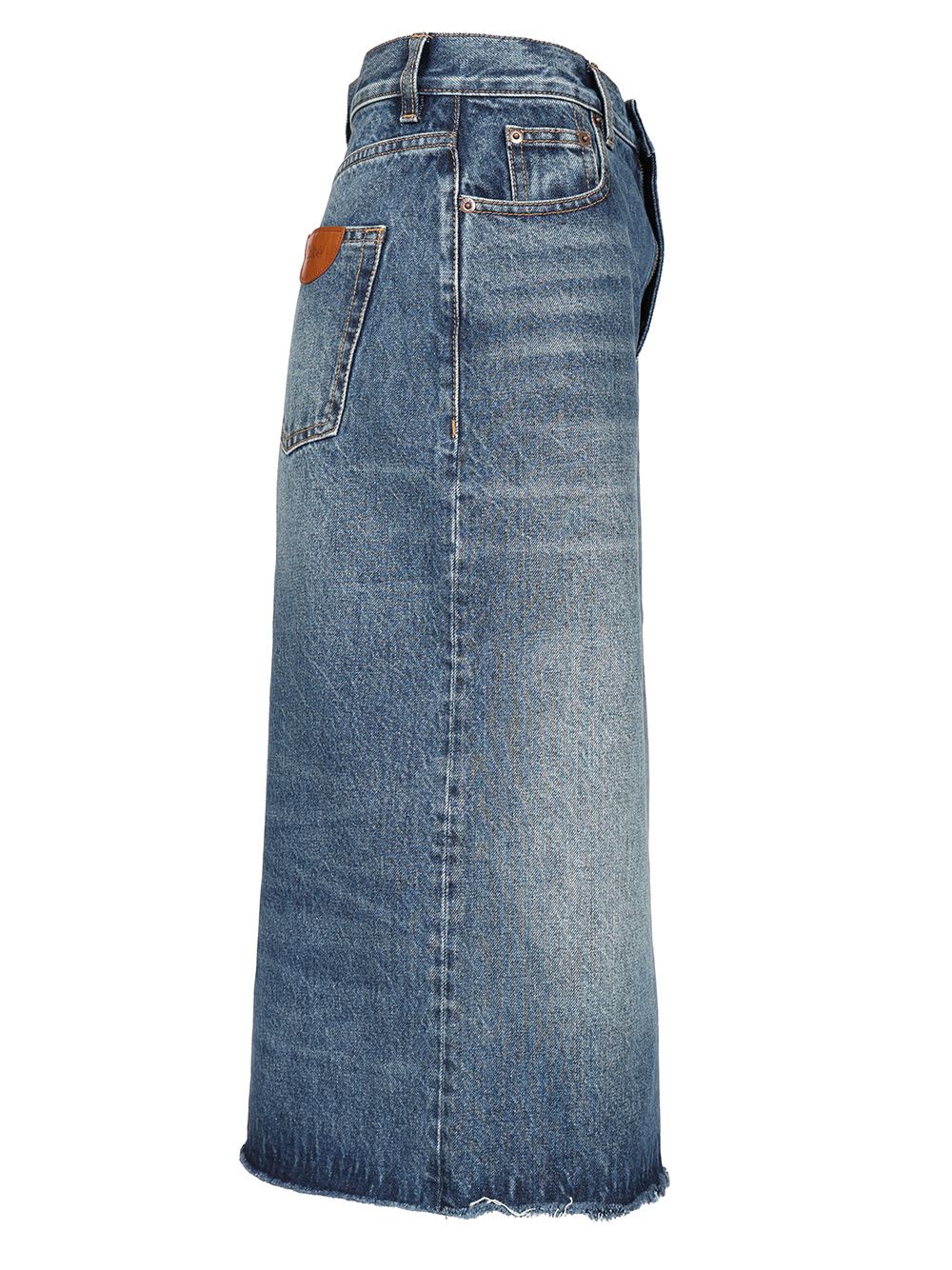 Chloe' High-Waisted Bermuda Shorts Jeans - Blue | ae80cc0ef6601a55661a7bffc05d96970f38c738