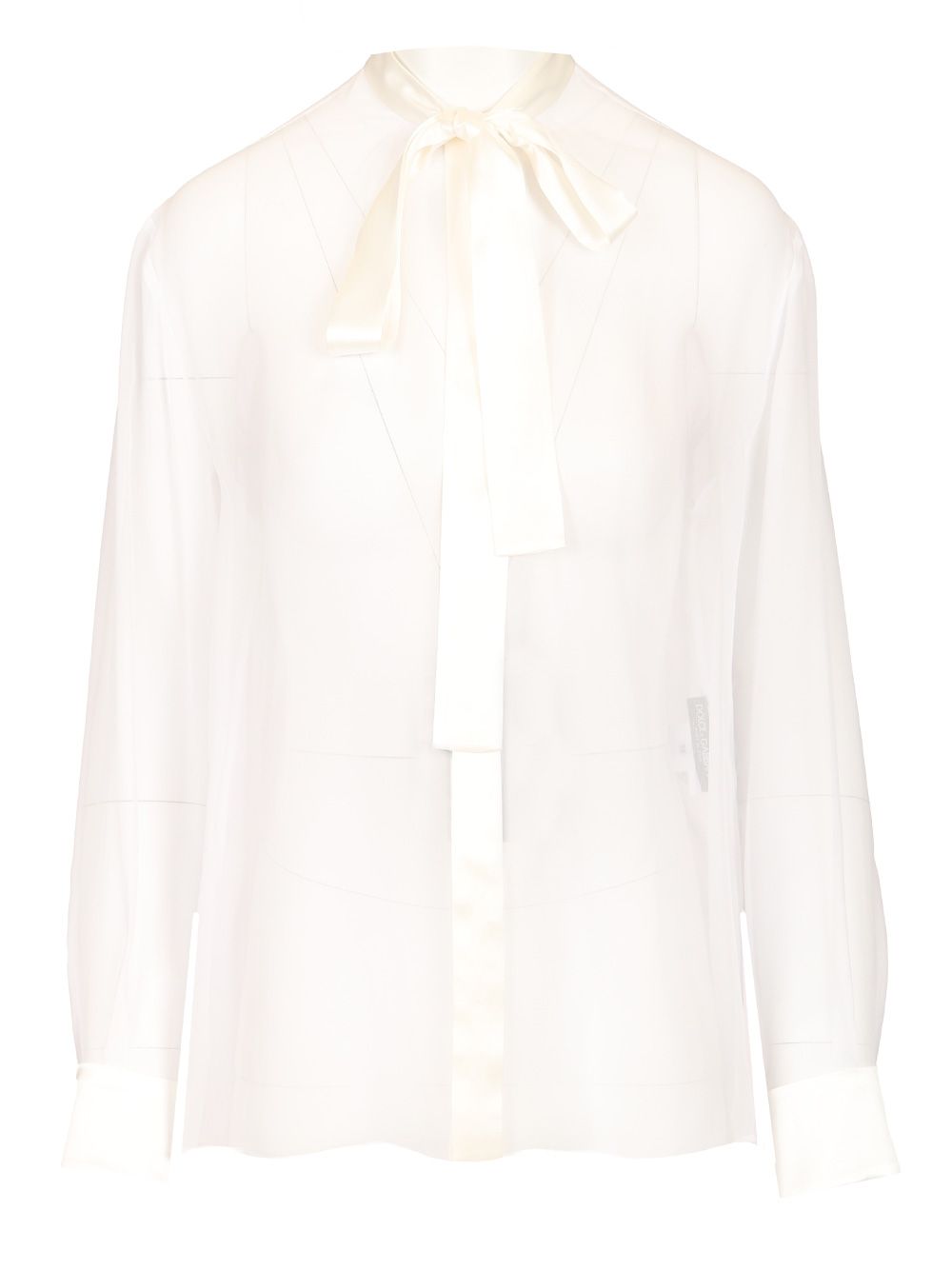 Dolce & Gabbana Chiffon Shirt Shirts - White | 64e412272a12a09c1b2625a7e443378d8836036f