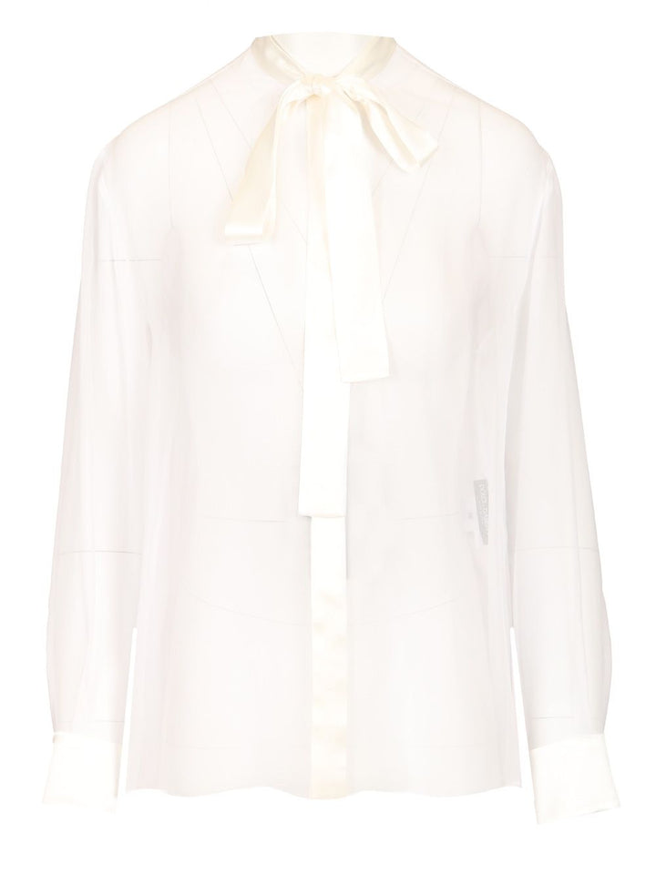 Dolce & Gabbana Chiffon Shirt Shirts - White | 64e412272a12a09c1b2625a7e443378d8836036f