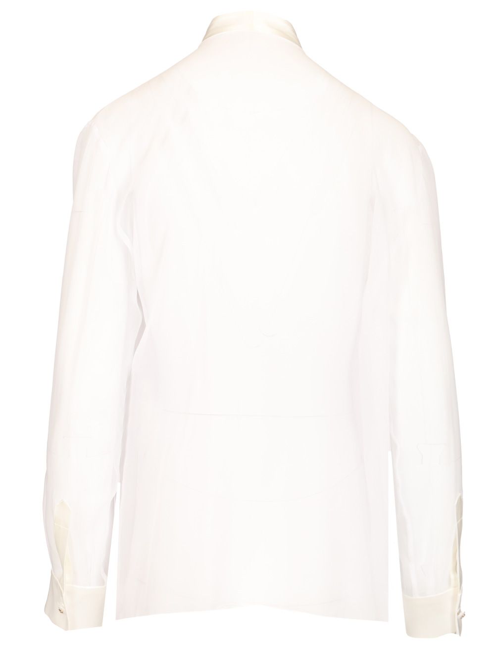 Dolce & Gabbana Chiffon Shirt Shirts - White | 52cb8250d24982cad7d3123bdf434c303adcf9e6
