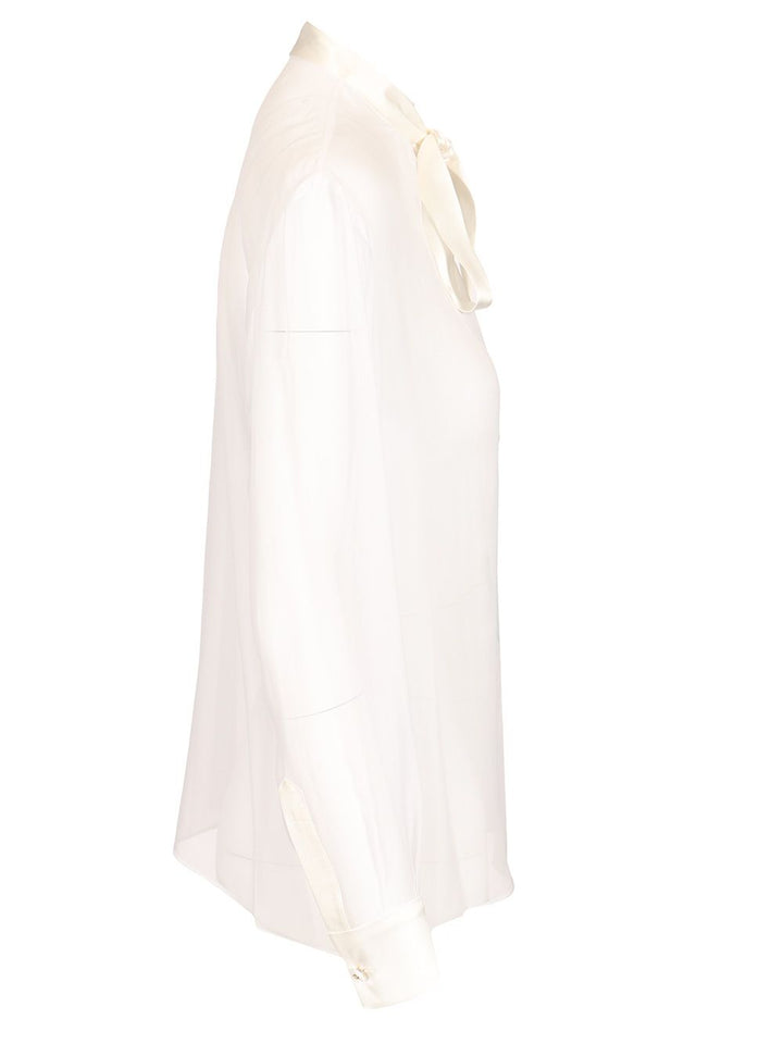 Dolce & Gabbana Chiffon Shirt Shirts - White | 551f87dd4e2b2188a11c94cdf695ef35cfe5dfc8