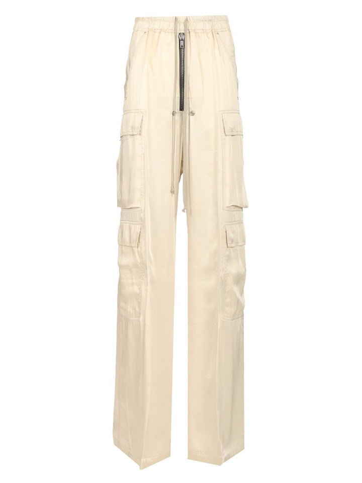 Rick Owens Multi-Pocket Cargo Trousers - White | d6d4e34b57195553b85c6267a0ed1c69e410eb7a