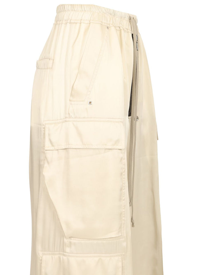 Rick Owens Multi-Pocket Cargo Trousers - White | 893f9b280a2135ee22486e4684e3ee09d32a6afa