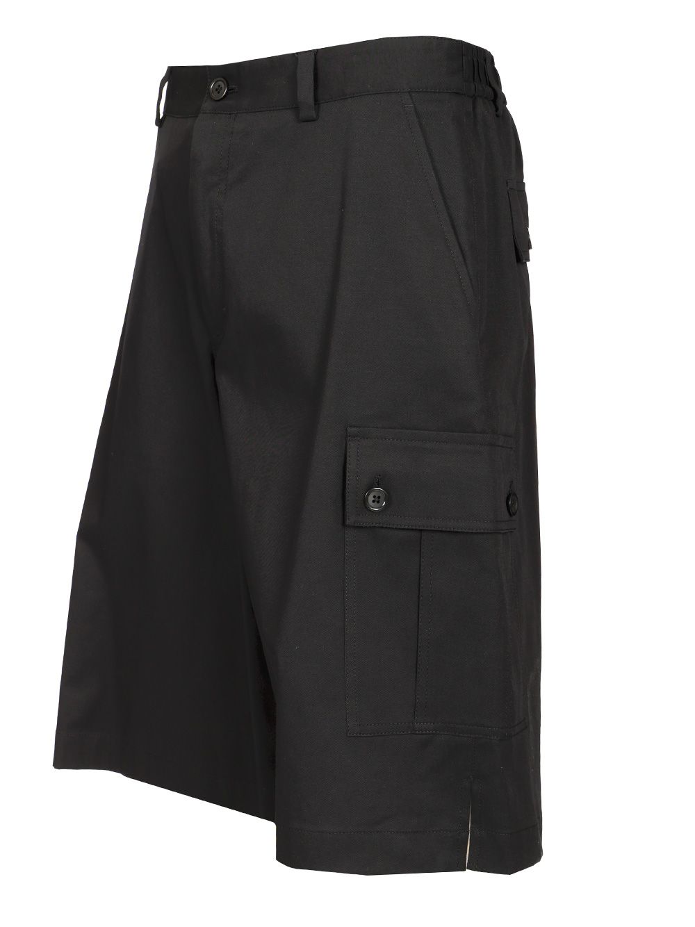 Dolce & Gabbana Cotton Gabardine Cargo Bermuda Trousers - Black | 8a344543f19d3dc8e524895f3c8aa44aca00f950