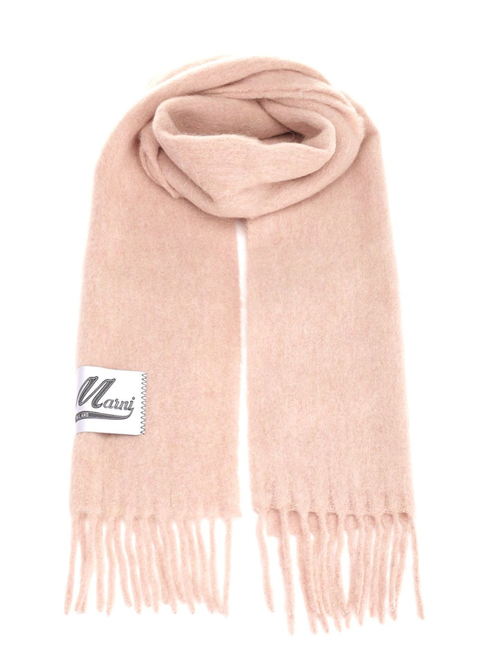 Marni Alpaca Scarf Scarves And Foulards - Rose | d103b15cd6bb7713e9a27f953aa04aa76bc5b61a