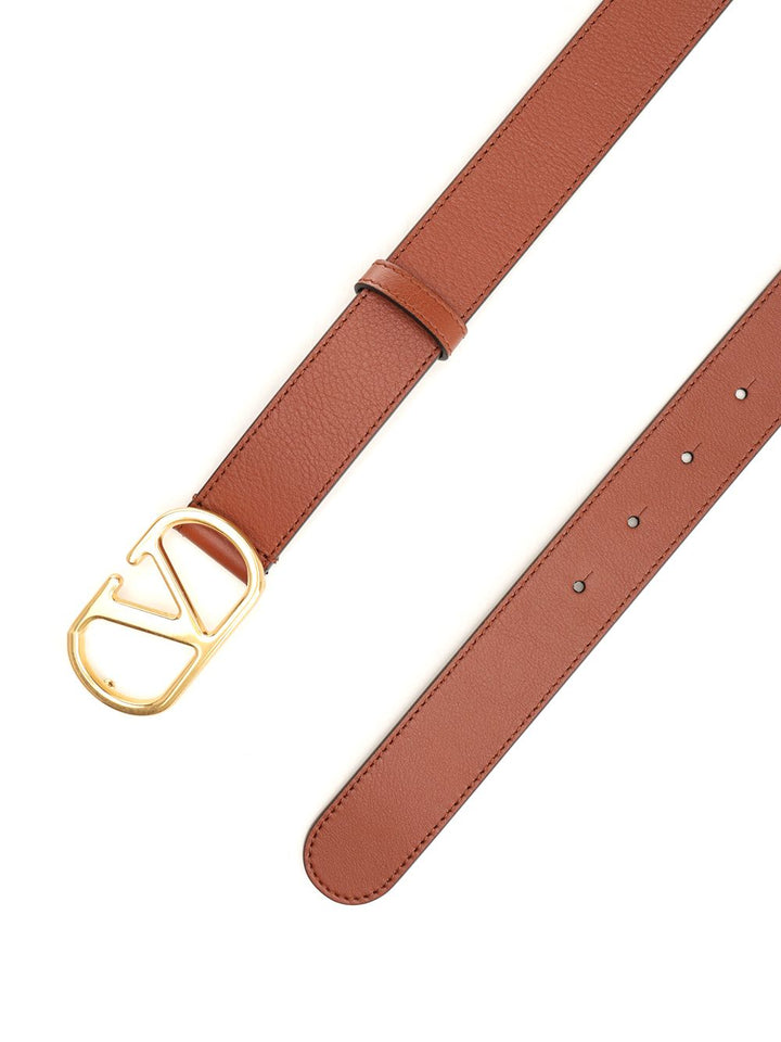 Valentino Garavani Vlogo Signature Belt Belts - Brown | fd17b4869d54afdc75621eb365d68e3fd10ac9f8