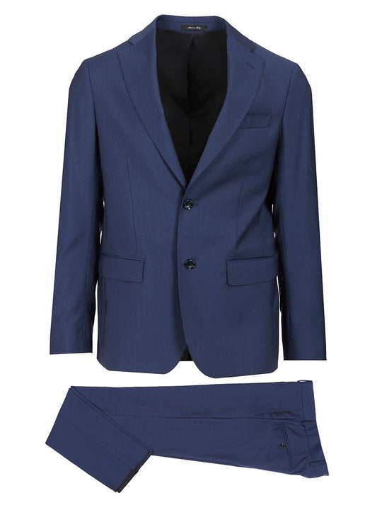 Wool Suit Dresses Blue