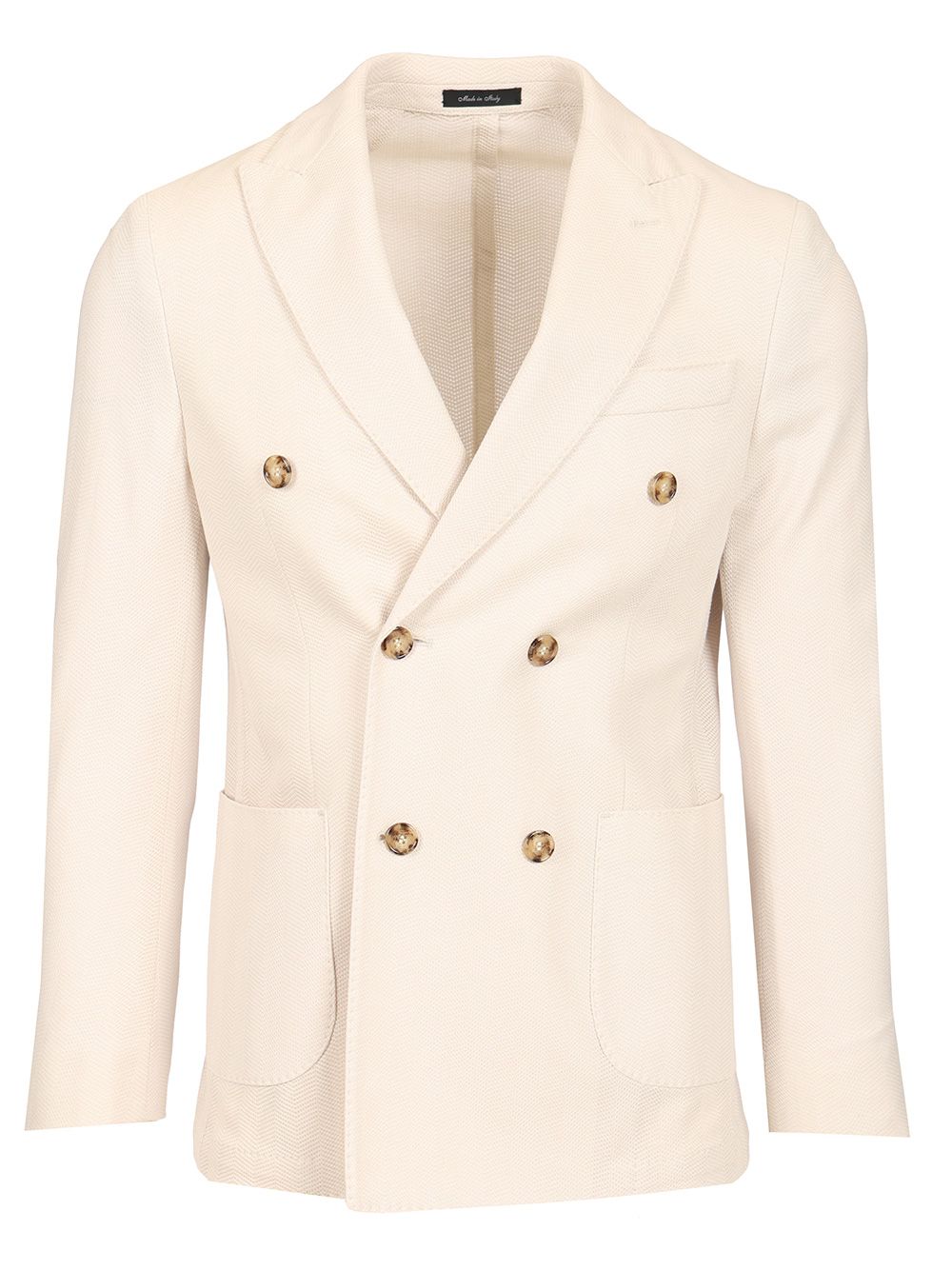 Al Duca D'Aosta Unlined Double-Breasted Jacket Jackets - White | e801e29d54de64d188a37fcb2aeb3656490819c3