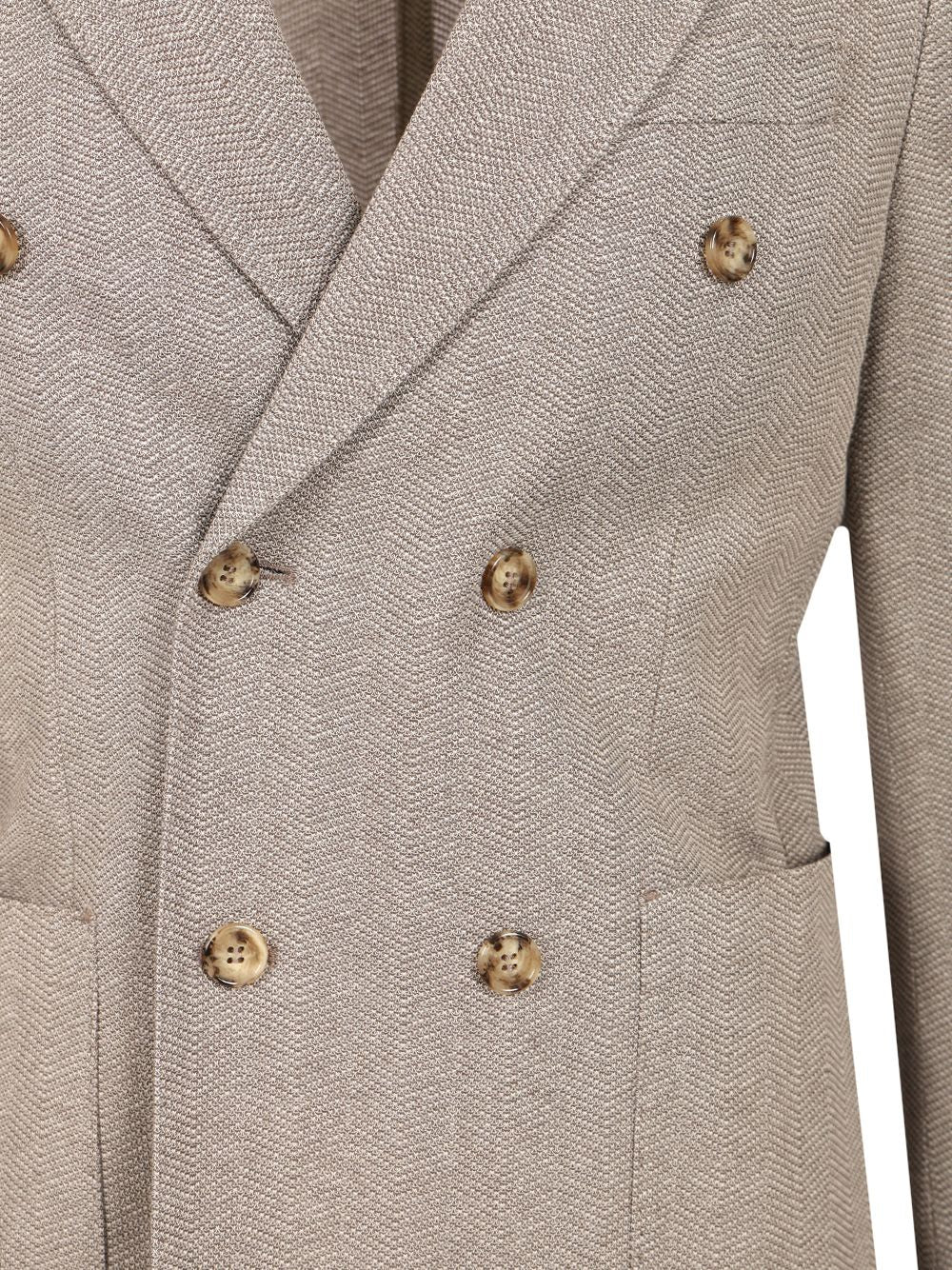 Al Duca D'Aosta Unlined Double-Breasted Jacket Jackets - Brown | c632ff210aba4b7f420433bdb998bb074771a265