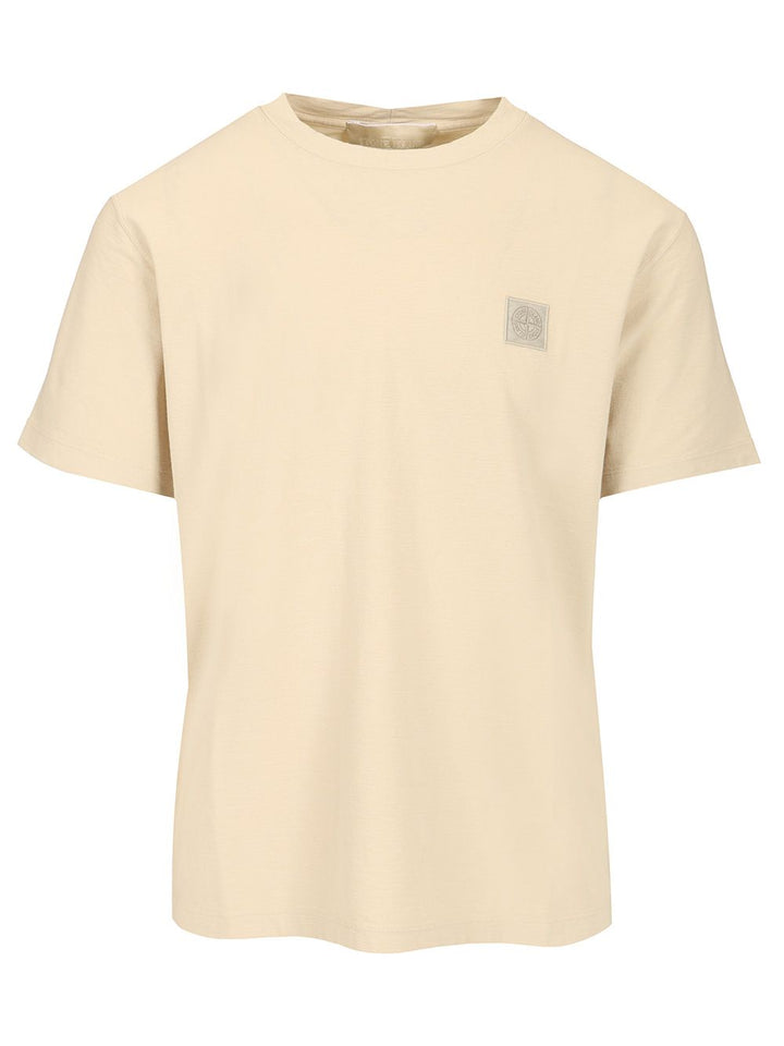 Stone Island Cotton T-Shirt - Beige | d90e866dea8a6e386f918611c18cd85b88b440f3