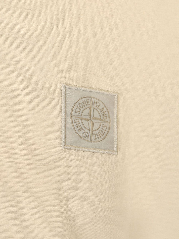 Stone Island Cotton T-Shirt - Beige | 70049c8fc8676305a56d31deca5319b0af3835e2