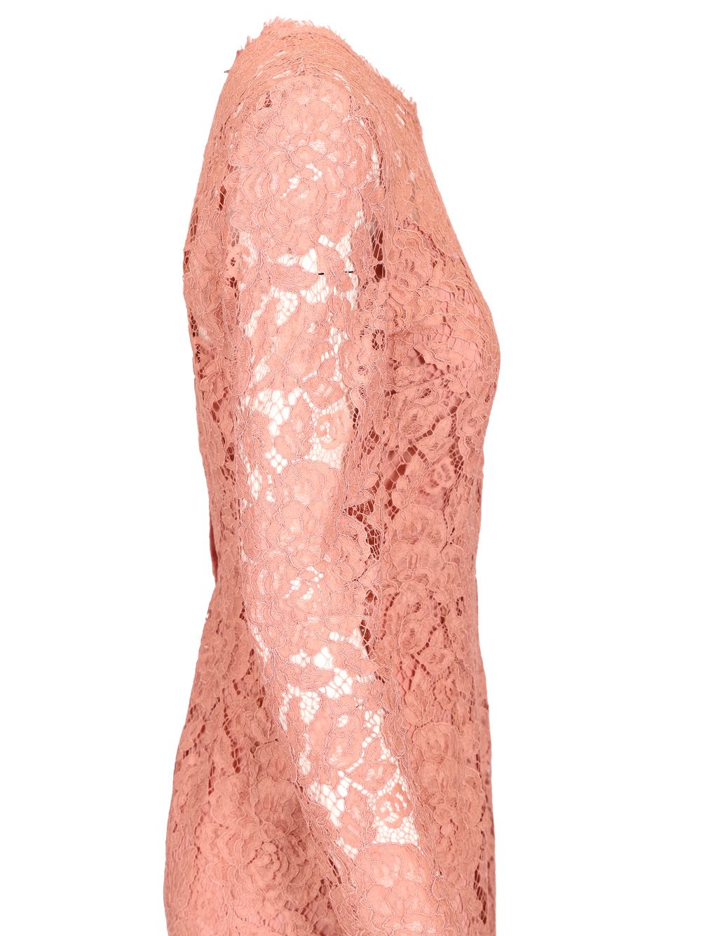 Dolce & Gabbana Lace Pencil Longuette Dress Dresses - Rose | 974d55858ca86291811099fe91eeb3226c35fee7