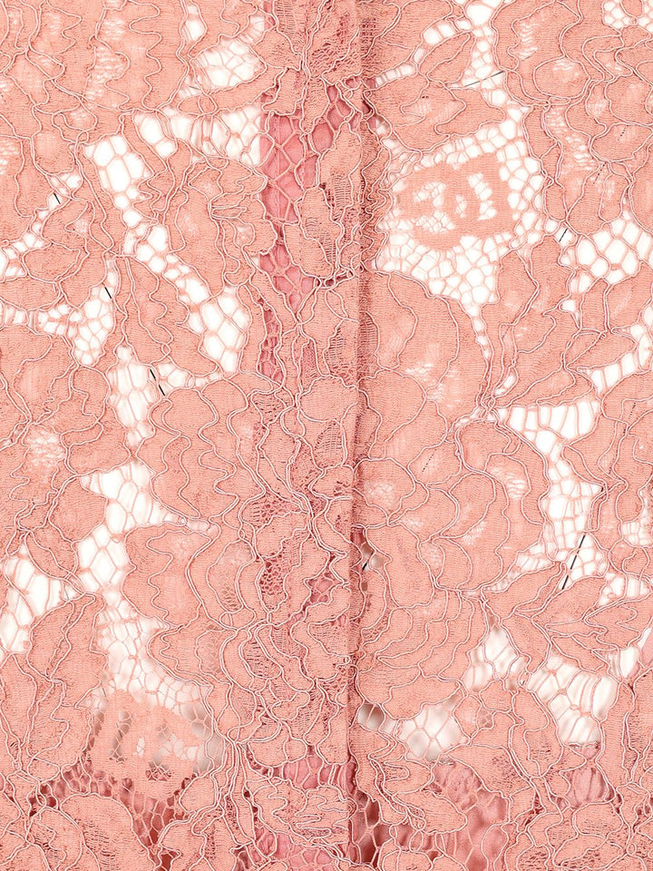 Dolce & Gabbana Lace Pencil Longuette Dress Dresses - Rose | 7bc61713f28400593a3aefa906d8d486906d6050