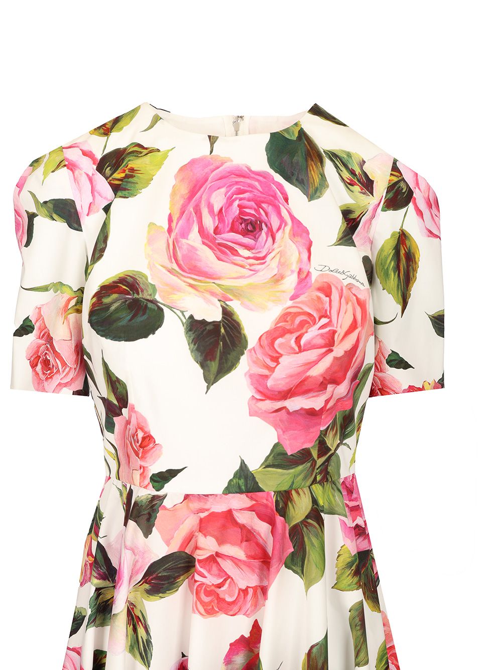 Dolce & Gabbana Rose Print Cotton Dress Dresses - Multicolor | 735801034fff1952a68424e8984aab6de3d6e1af