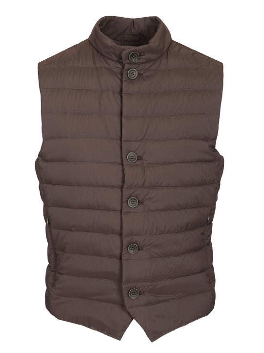 Rain Proof Vest Coats Brown