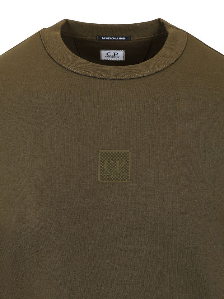 C.P. Company Stretch Cotton Sweatshirt Knitwear - Green | 11537505cff7f2ad5ec419b0495bcc1baac7ebfc