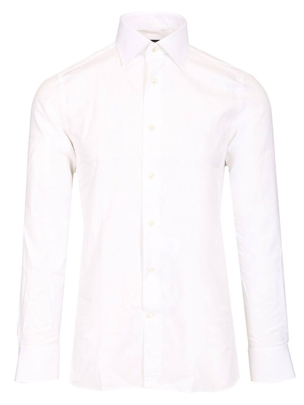 Ermenegildo Zegna Stretch Cotton Shirt Shirts - White | b956171e19350fafe2b1a4a1a7e9343726192a49