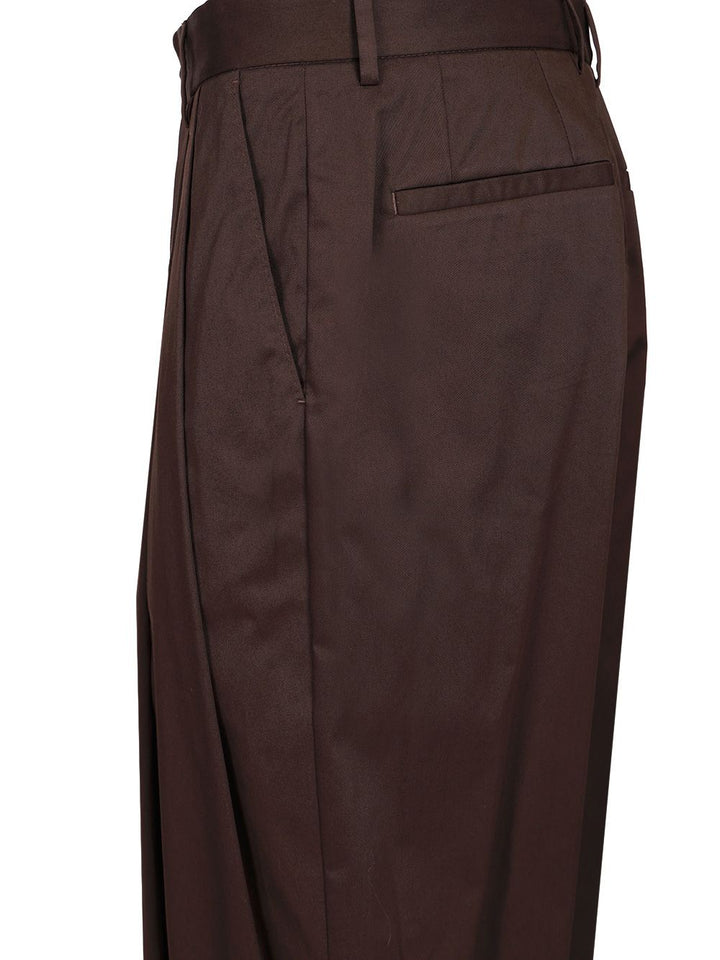 Dolce & Gabbana Brown Double Pleat Trousers - Brown | b06eaae7bf9daca89030eb03c689fc601807802b