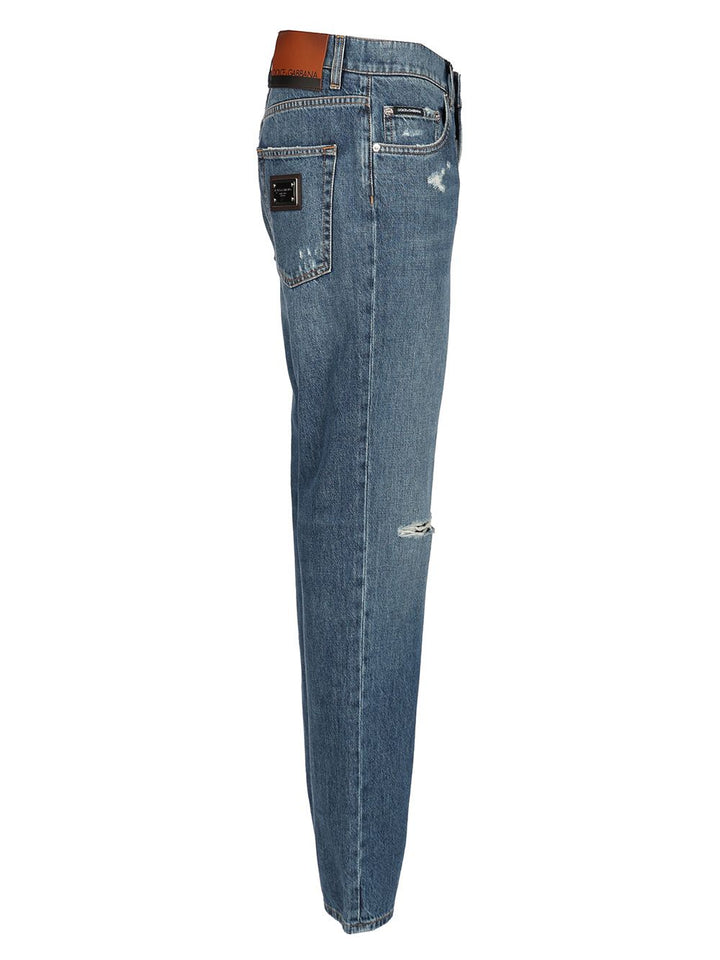 Dolce & Gabbana Regular Fit Jeans - Blue | 80b95b77866728c6135efaf2ee4055b7db3838c9
