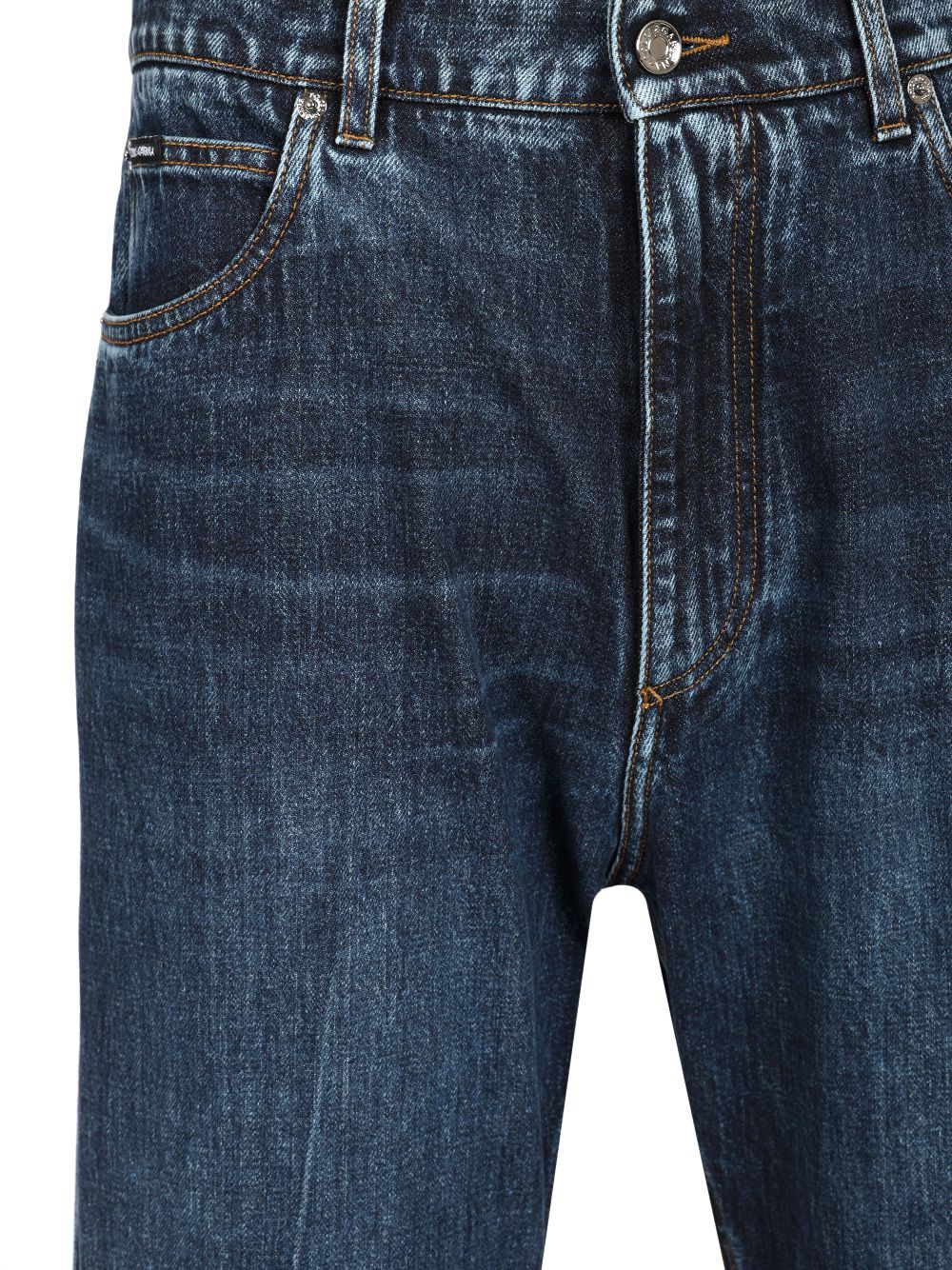 Dolce & Gabbana Oversize Cotton Jeans - Blue | 4a4c828058c563031ff3e466462a2697994fe14e