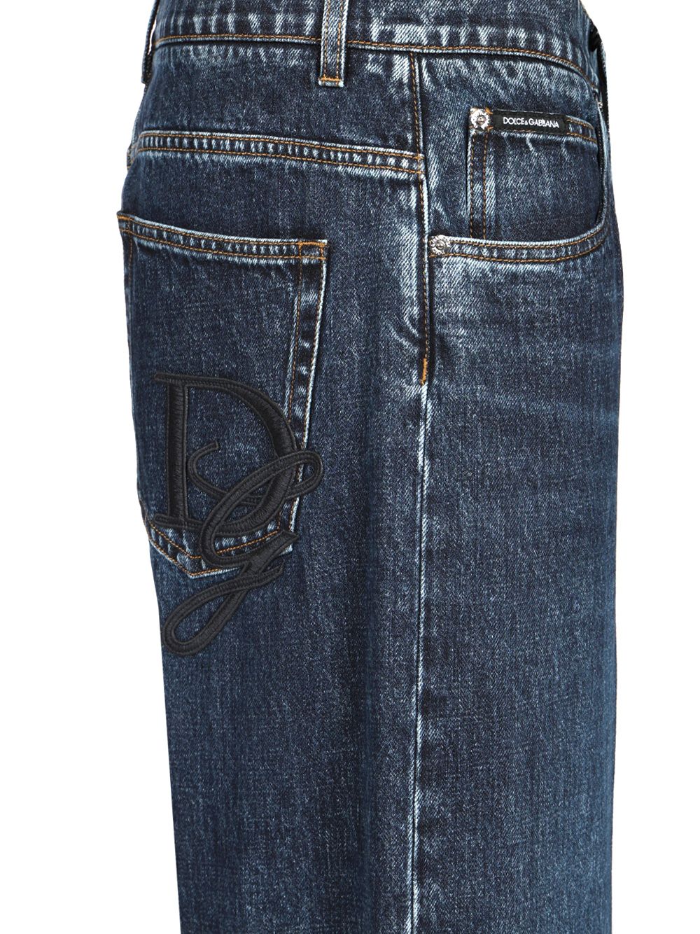 Dolce & Gabbana Oversize Cotton Jeans - Blue | 9ebf6437ccbc43f70b738ec8e9c1268e36142b2b